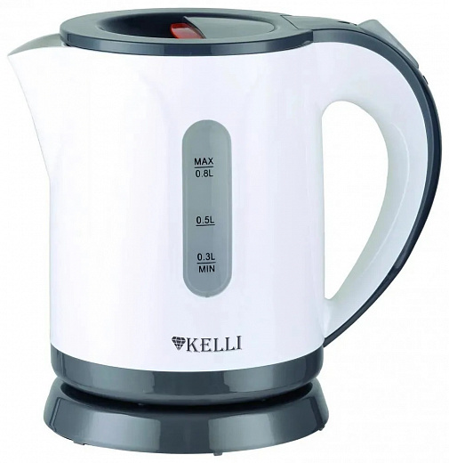 Купить Чайник Kelli KL-1466, белый/черный