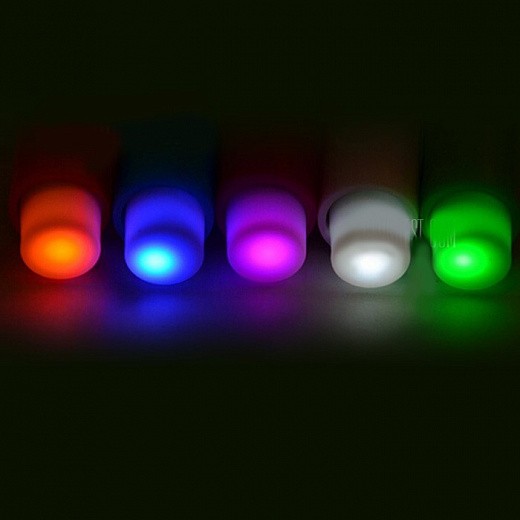 Купить Самые маленькие LED светильники - 5 шт разного цвета