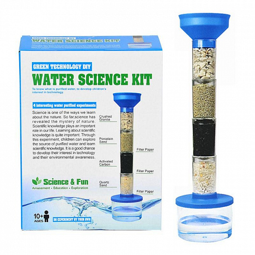 Купить Набор для проведения опытов по очистке воды - Юный учёный