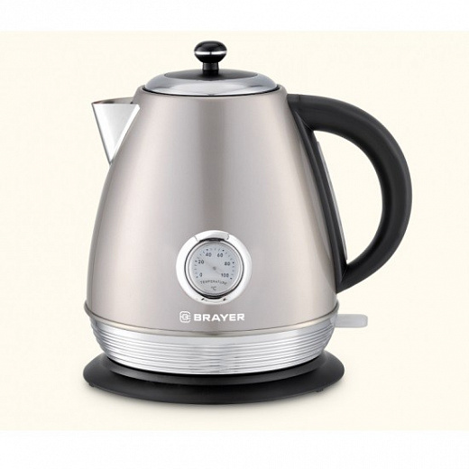Купить Чайник электрический Brayer BR1007, 2200 Вт, 1,7 л, Strix | Мелеон