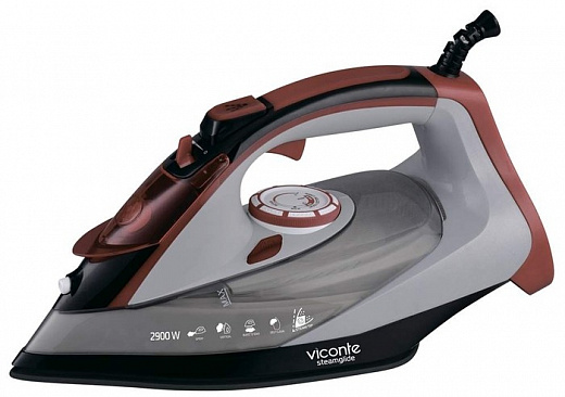 Купить Утюг Viconte VC-4311 серый/коричневый/черный