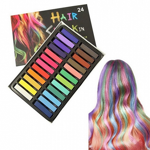 Купить Мелки для волос Hair Chalk 24 шт. 