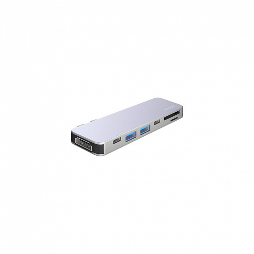 Купить USB-C адаптер для MacBook 7-в-1, серебро, Deppa