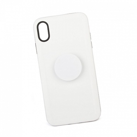 Купить Защитная крышка «LP» для iPhone Xs Max «PopSocket Case» (белая/коробка)