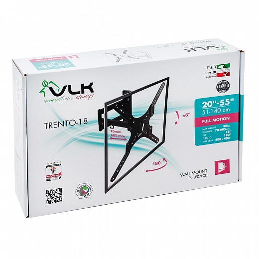 Купить Кронштейн Kromax для LED/LCD телевизоров VLK Trento-18, чёрный