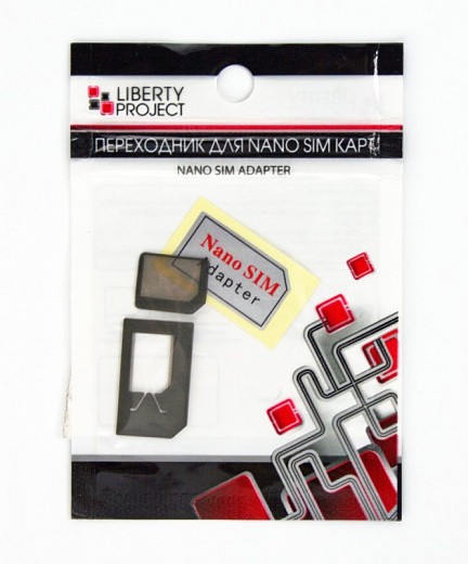 Купить Переходник «LP» с NanoSIM на обычную SIM карту и MicroSIM карту
