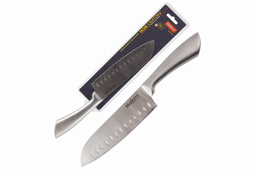 Купить Mallony Нож цельнометаллический MAESTRO MAL-01M сантоку, 18 см 920231