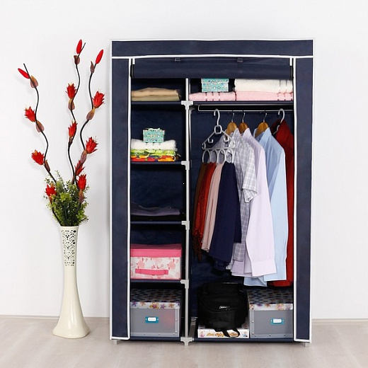 Купить Тканевый шкаф (модель-9188)STORAGE WARDROBE 87*45*165см Разная расцветка