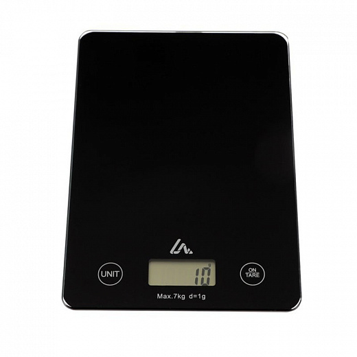 Купить Весы кухонные LuazON LVK-702, электронные, до 7 кг, чёрные