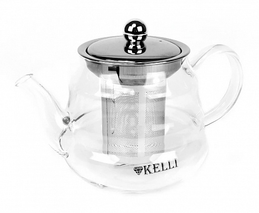 Купить KL-3035 Жаропрочный стеклянный чайник 0,850 KELLI