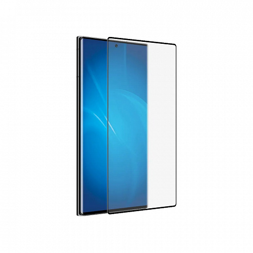 Купить Защитное стекло 3D для Samsung Galaxy S22 Ultra (2022), Full Glue, 0.3 мм, черная рамка, Deppa