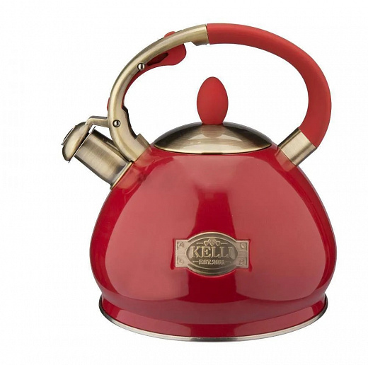 Купить Чайник из нержавеющей стали Kelli KL-4546 3 л (красный)