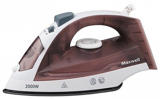 Купить Утюг Maxwell MW-3049 коричневый/белый