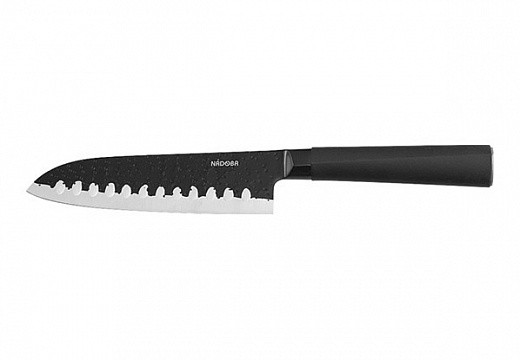 Купить Нож сантоку Nadoba Horta, лезвие 17.5 см, черный | Мелеон