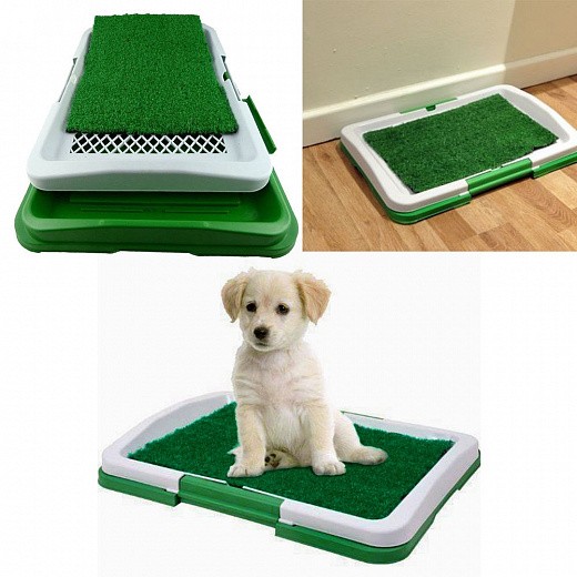Купить Туалет Puppy Potty Pad – лоток-травка для щенков и мелких домашних животных