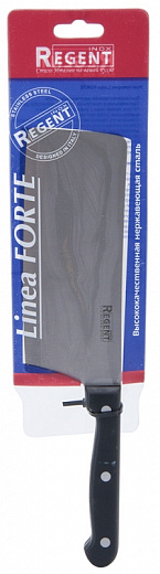 Купить Нож-топорик REGENT inox Forte, лезвие 16.5 см, черный | Мелеон