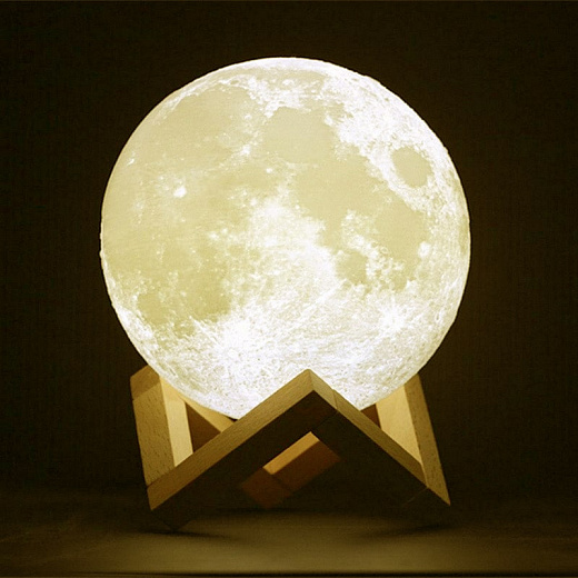 Купить Светильник ночник Луна 3D, шар 12 см