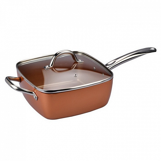 Купить Универсальная сковорода Copper Cook Deep Square Pan