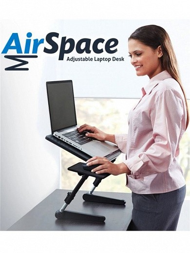 Купить Столик-трансформер многофункциональный для ноутбука с полкой для мышки Air Space Laptop Desk