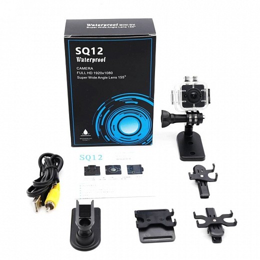 Купить SQ12 Мини водонепроницаемая камера 1080P HD 