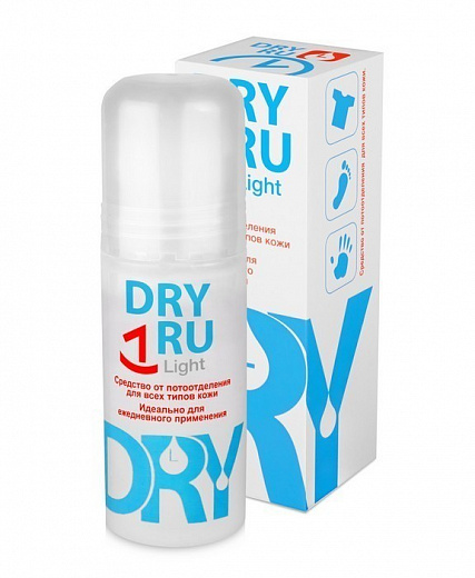 Купить Dry RU Light - средство от потоотделения для всех типов кожи, 50 мл
