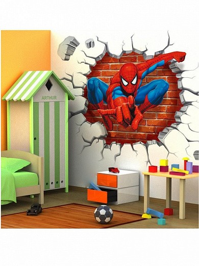 Купить Наклейка в детскую комнату - Человек-паук