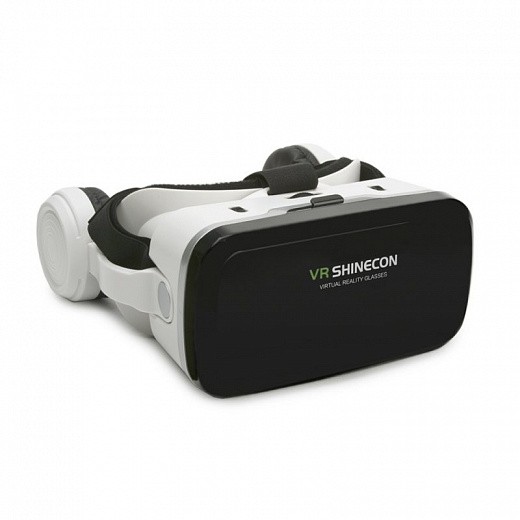 Купить Очки виртуальной реальности VR SHINECON G04BS с Bluetooth гарнитурой (белые)