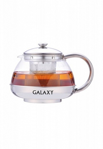 Купить Чайник заварочный Galaxy GL 9352 1,0 л, корпус из высококач. нерж. стали, фильтр из нерж. ста