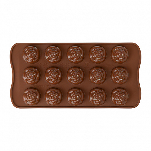 Купить Форма силиконовая для приготовления конфет Rose, 11x21 см