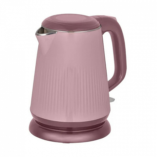Купить Чайник Аксинья КС-1030, розовый/коричневый