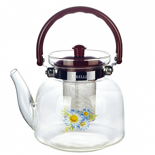 Купить Заварочный чайник Kelli KL-3003 стекло 1,8л