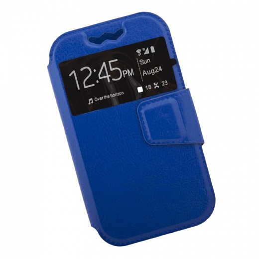 Купить Чехол «LP» раскладной универсальный для телефонов размер L 120х56мм (синий/коробка)
