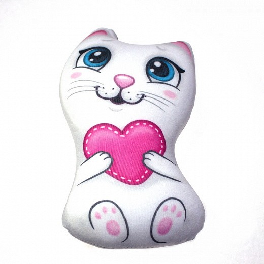 Купить Мягкая игрушка-антистресс - Кошечка с сердечком
