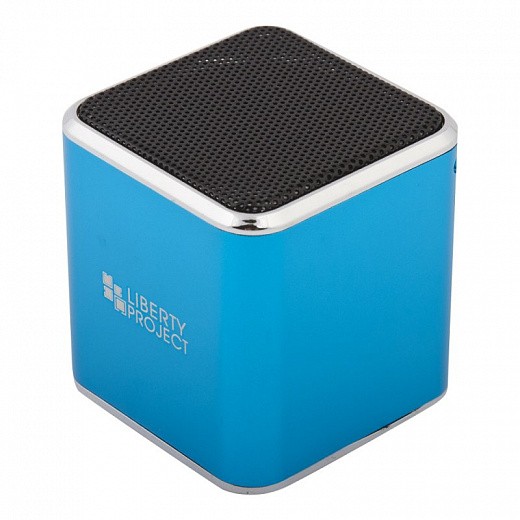 Купить Колонка портативная «LP» M1 синий (3,5+USB+microSD+FM радио) (коробка)
