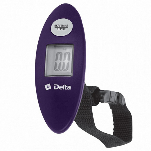Купить Весы Безмен DELTA D-9100 электронный Фиолетовый 40кг