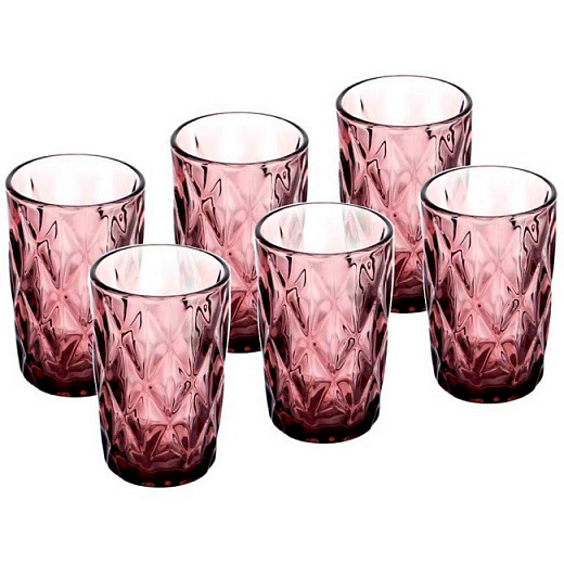 Купить Набор стаканов BACKMAN BM-0407 6 предметов 390 мл из высококачественного цветного стекла