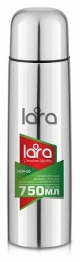 Купить Классический термос LARA LR04-05, 0.75 л серебристый